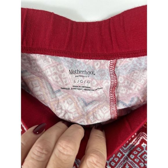 Motherhood Christmas Pajamas 2 Pc Sz L - Picture 5 of 5